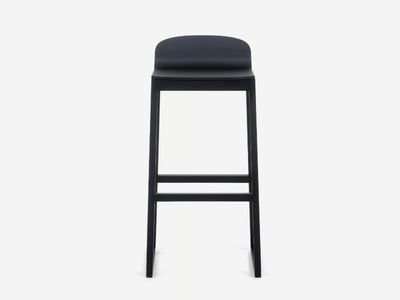 AVA - Solid wood barstool with footrest _ Anesis