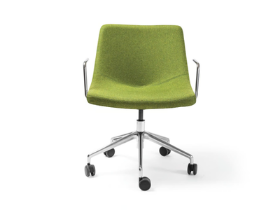 MAINE - Swivel fabric office chair with armrests with 5-Spoke base _ AP Factor
