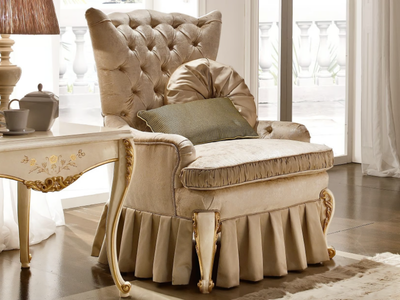 RICASOLI - Tufted fabric armchair _ A.R. Arredamenti