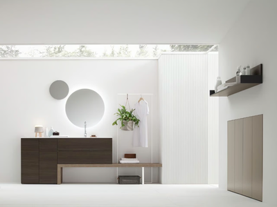 I_WASH - COMPOSITION 05 - Wooden laundry room cabinet