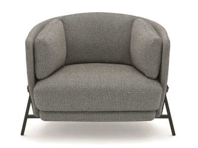 CRADLE - Fabric armchair with armrests _ arflex