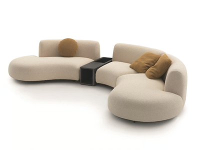 TOKIO - Sectional curved fabric sofa _ arflex