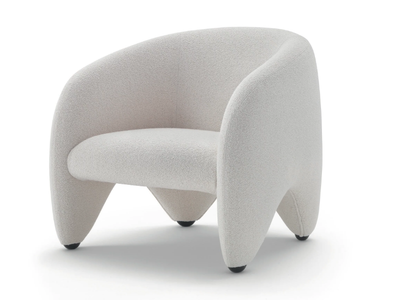 YUZU - Upholstered fabric armchair with armrests _ arflex