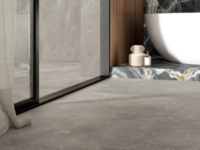 ULTRA PIETRE - GALAXY GREY - Porcelain stoneware wall/floor slabs with stone effect _ ARIOSTEA