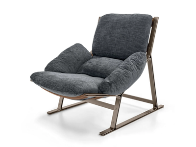 BELAIR - Sled base fabric armchair _ Arketipo