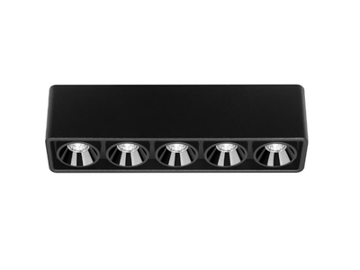 BLACK FOSTER MICRO SURFACE 5 - Multiple LED aluminium spotlight _ Arkoslight