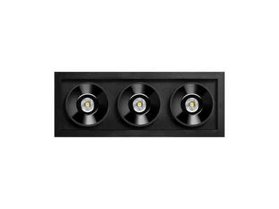 BLACK FOSTER RECESSED 3 - Recessed LED multiple aluminium spotlight _ Arkoslight