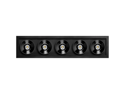 BLACK FOSTER RECESSED 5 - Recessed LED multiple aluminium spotlight _ Arkoslight