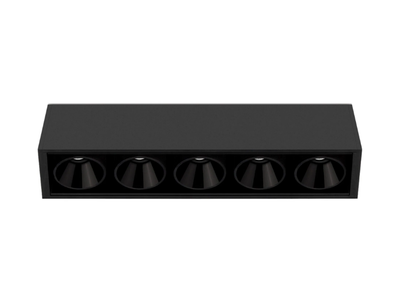 BLACK FOSTER SURFACE 5 - LED multiple aluminium spotlight _ Arkoslight