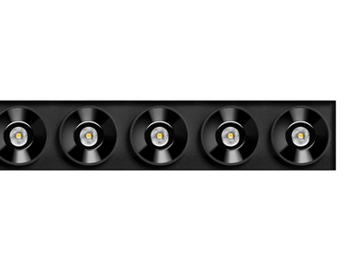 BLACK FOSTER TRIMLESS 10 - Recessed LED multiple aluminium spotlight _ Arkoslight