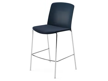 MIXU - Upholstered and stackable fabric stool _ Arper