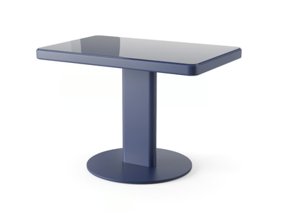 ROOPA - Rectangular MDF coffee table with glass top _ Arper
