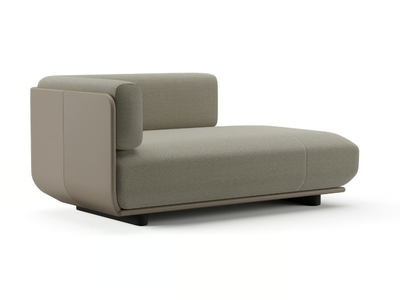 SHAAL - Fabric and leather day bed _ Arper