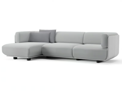 SHAAL - Sectional sofa with chaise longue _ Arper