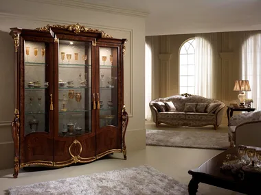 DONATELLO - Wooden display cabinet _ Arredoclassic