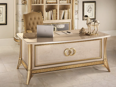 MELODIA - Rectangular wooden writing desk _ Arredoclassic