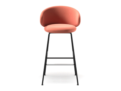 BELLE ST-4L/ns - Fabric stool with footrest with back _ Arrmet
