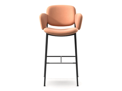 MACKA ST - High fabric stool with armrests _ Arrmet