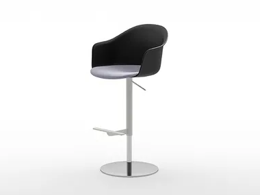 MÁNI ARMSHELL PLASTIC+f ST-ADJ - Polypropylene stool height-adjustable with footrest _ Arrmet