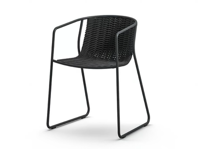 RANDA AR - Sled base garden chair with armrests _ Arrmet