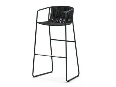 RANDA ST - Sled base stool with armrests _ Arrmet