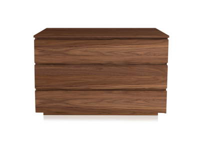 LEONARDO L325 - Walnut chest of drawers with integrated handles _ Arte Brotto