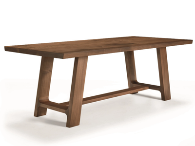 LEONARDO L640N/180L - Rectangular walnut table _ Arte Brotto