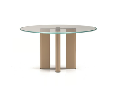 PRINCIPE MP.1060/T - Contemporary style round crystal coffee table for living room _ Arte Brotto