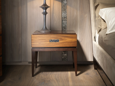 SEGRETI S195/P - Rectangular wooden bedside table _ Arte Brotto