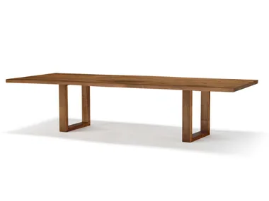 VERO COMPACT - U - Rectangular solid wood table