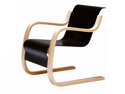 42 “SMALL PAIMIO” - Cantilever wooden armchair with armrests _ Artek