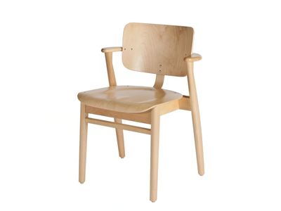 DOMUS - Wooden chair with armrests _ Artek