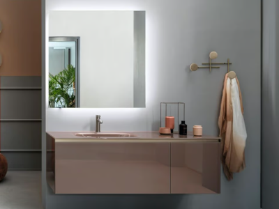 VOLUMI - Modular washbasin cabinet with top opening _ ARTELINEA
