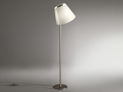 MELAMPO - Adjustable silk floor lamp _ Artemide