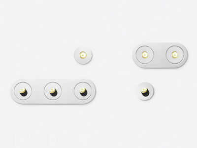 RASTAF - LED ceiling steel spotlight _ Artemide