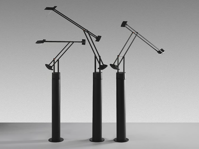 TIZIO - Aluminium floor lamp with swing arm _ Artemide