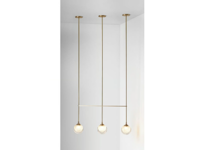 FIZI TRIPLE BALL - LED glass pendant lamp _ Articolo Studio