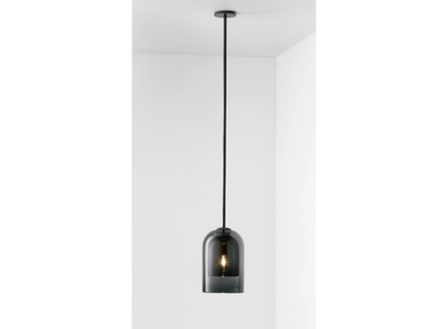 LUMI - Glass and steel pendant lamp _ Articolo Studio