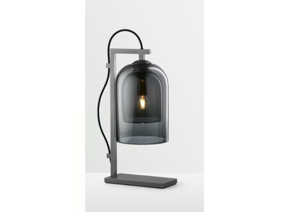 LUMI - Glass and steel table lamp _ Articolo Studio