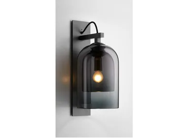 LUMI - Glass and steel wall lamp _ Articolo Studio
