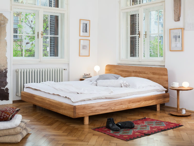 FIN - Solid wood double bed _ Artisan