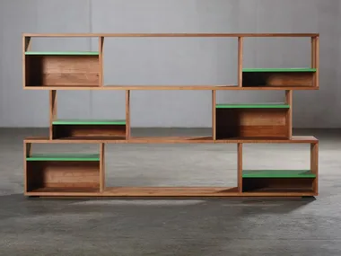 H - Modular wooden bookcase _ Artisan