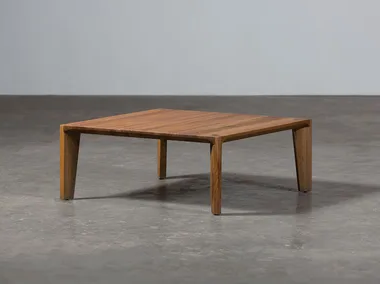 HANNY - Low rectangular wooden coffee table _ Artisan