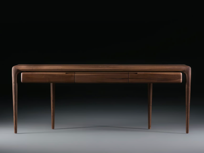 LATUS - Rectangular solid wood console table with drawers _ Artisan