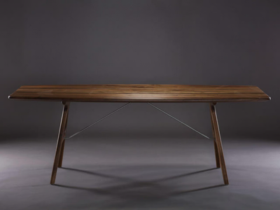 TESA - Rectangular solid wood dining table _ Artisan