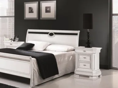 CAPRI - Solid wood bedside table with drawers _ Arvestyle