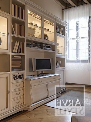 FENICE - Bookcase with TV stand _ Arvestyle