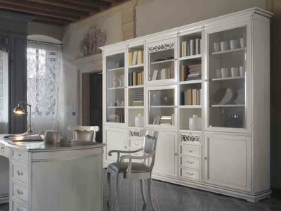 FENICE - Solid wood bookcase with drawers _ Arvestyle