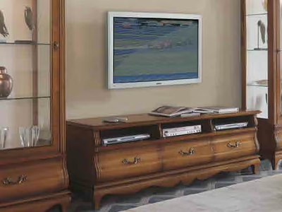FENICE - Solid wood TV cabinet with drawers _ Arvestyle