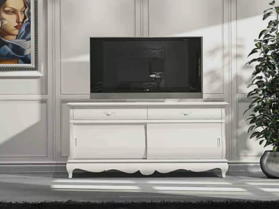 FENICE - Solid wood TV cabinet with drawers _ Arvestyle